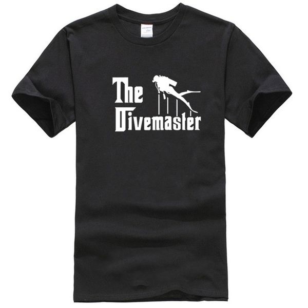 

new the divemaster dive t shirt men o-neck short sleeve cotton scuba dive t-shirts man clothing jl-095 sport hooded sweatshirt hoodie