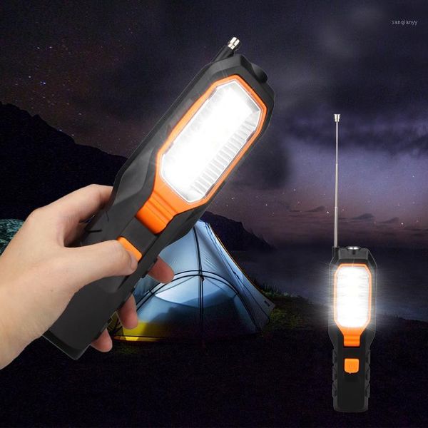 

portable lanterns super bright working light 4 mode cob led spotlight inspection hand torch lamp magnetic flexible outdoor abs emergency1