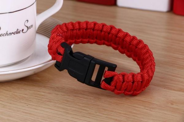 

men's new survival paracord bracelet for men outdoor camping hiking buckle wristband women rope bracelet male jewelry h bbyral