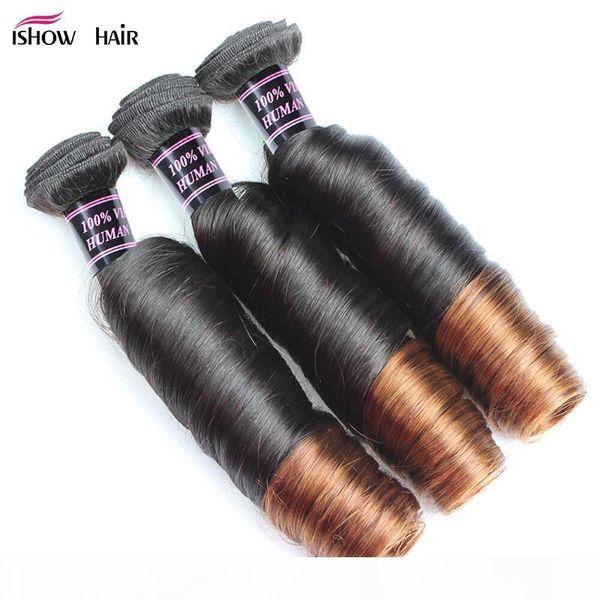 

new arrival ombre brazilian peruvian bouncy curly hair 12"-24" part t1b 4 remy human hair 3bundles with closure ing, Black