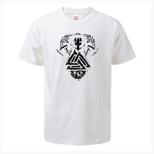 

sport 2019 summer new tv show vikings t shirt fashion casual print fitness loose cotton tees o-neck mens streetwear
