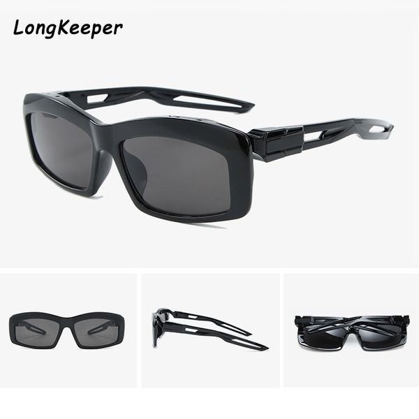 

black friday hollow out punk sun glasses men small rectangle steampunk sunglasses brand design women shades street soculos, White;black