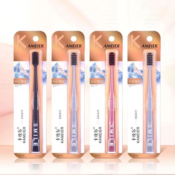 

4pcs/set soft and ultra fine pp handle tooth eco friendly toothbrush adults for daily cleaning oral care tools protect gums tool