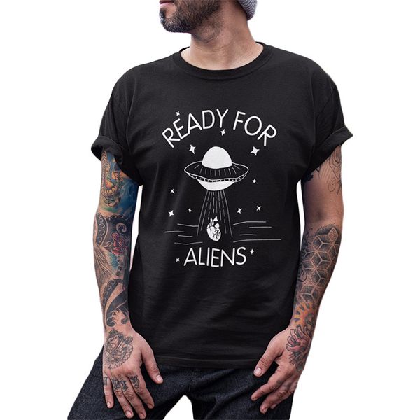 

ready for alien t-shirt ufo take away your heart funny black summer tee homme eu size tshirt sport hooded sweatshirt hoodie
