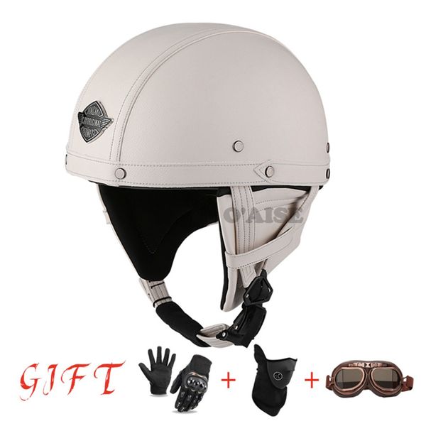 

retro open face jet crash half helmet tk79