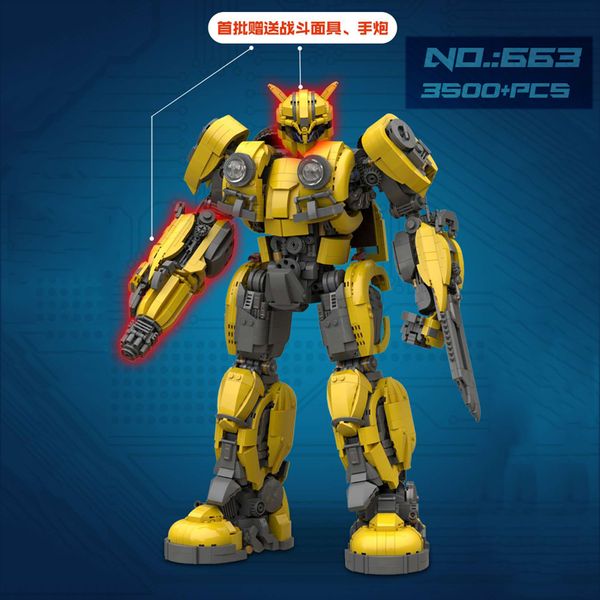 

663 film and television games series hero bumblebee building blocks toys 3500 pcs bricks