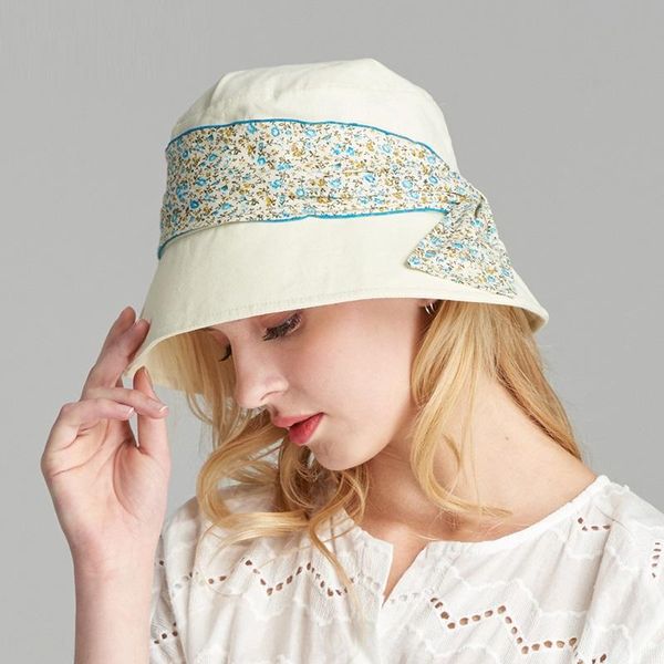 

lady new sunshade cap female summer seaside sunscreen cap girls outdoor folding travel fisherman sun b-7942, Blue;gray