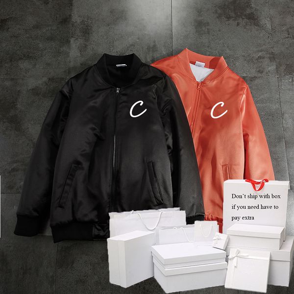 

parkas women autumn down jackets cotton-padded outerwear womens coats baseball jackets embroidery letter pattern mens, Black;brown