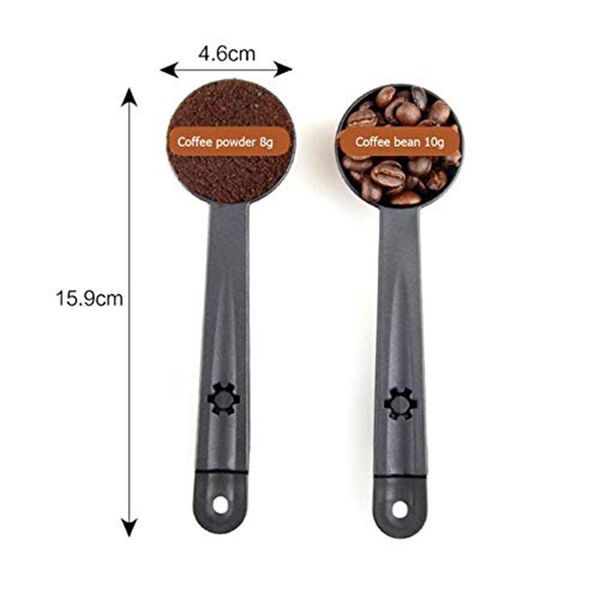 

2 in 1 10g measuring tamping coffee scoop espresso stand plastic coffee bean spoon coffee grinding spoon for kitchen home tool h sqcirp