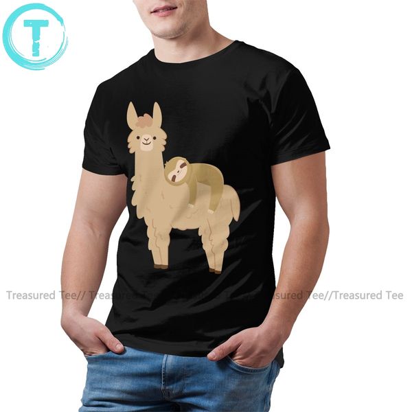 

alpaca t shirt adorable sloth relaxing on a llama t-shirt man awesome tee shirt short sleeves tshirt sport hooded sweatshirt hoodie