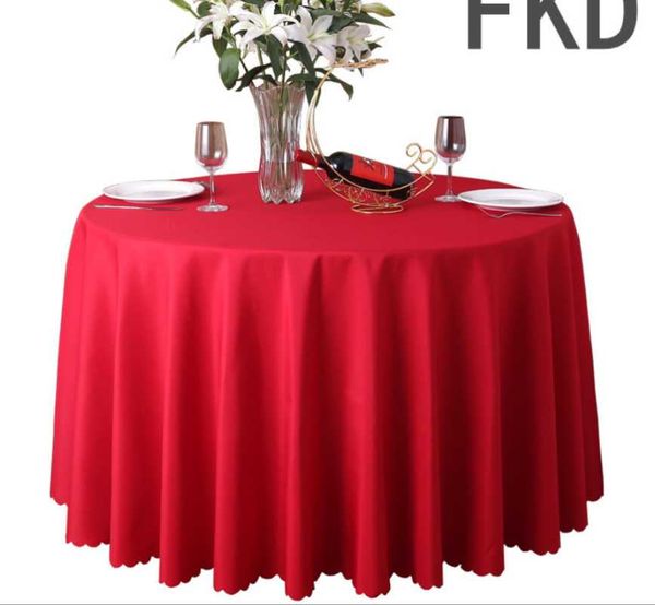 

home fabric solid color wedding tablecloth l banquet l round tablecloth dining table conference