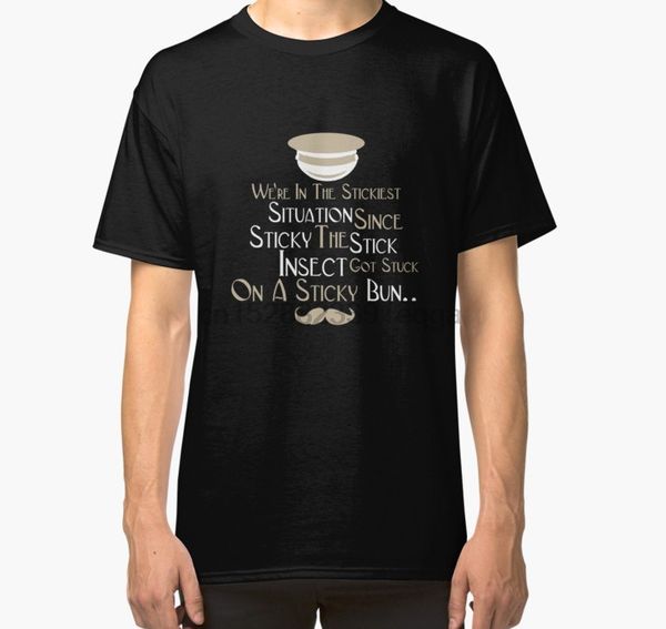 

men short sleeve tshirt sticky situation blackadder quote t shirt classic t shirt women t-shirt sport hooded sweatshirt hoodie