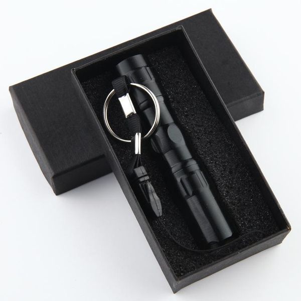 

led mini torch 4 color waterproof led flashlight aluminum alloy camping flashlights torches travel lamp 5aa battery powered gift dbc dh1307
