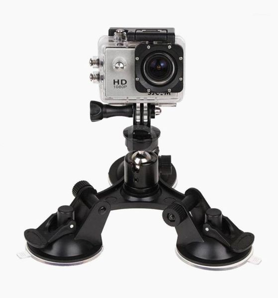 

triple car glass suction cup mount holder tripod screw adapter for 4 3 3+ 21
