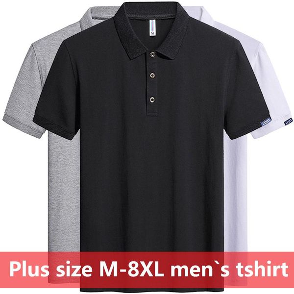 

big size 6xl 7xl 8xl shirts men 95% cotton shirts slim for men fit casual tee shirt shirt, White;black