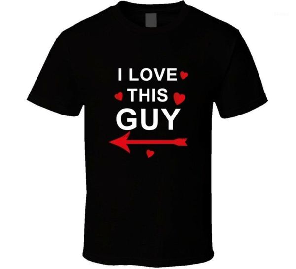 

valentine i love this guy cute lovers valentines day t shirt1, White;black