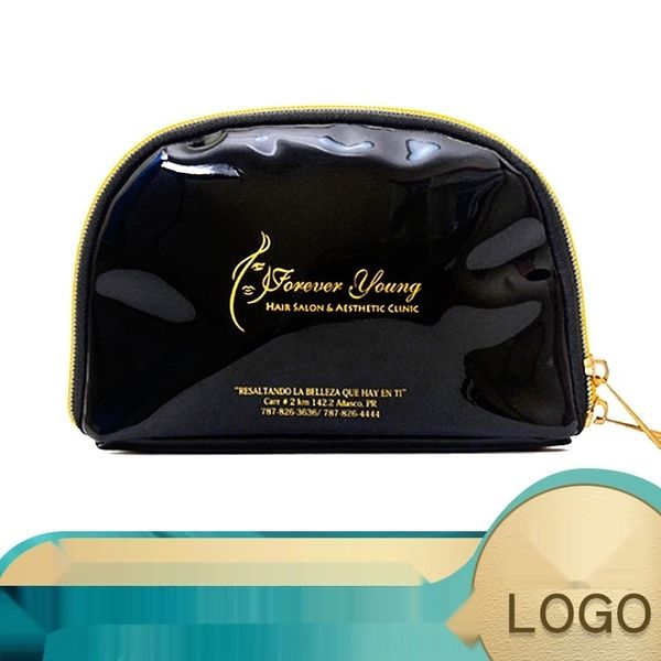 

ulaws makeup small leather storage bagcosmetic cosmetic storage patent bagbag shell black pu handheld makeup bag hto1i