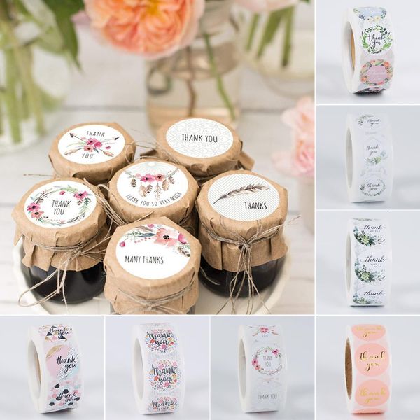 

500pcs thank you stickers seal labels scrapbook handmade sticker wedding party christmas gift bag decorations