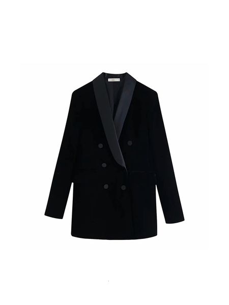 

2021 spring new practical summer all the games long velvet suit fine blazer women's blazers and jackets xvs4, White;black
