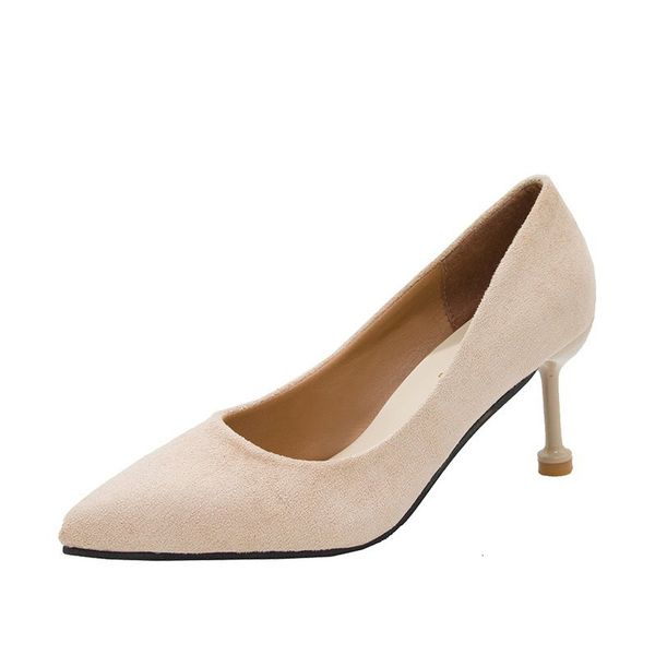 

women's pumps pointed toe fashion spring office lady shallow slip on leather single shoes autumn 2021 new qcqs, Black