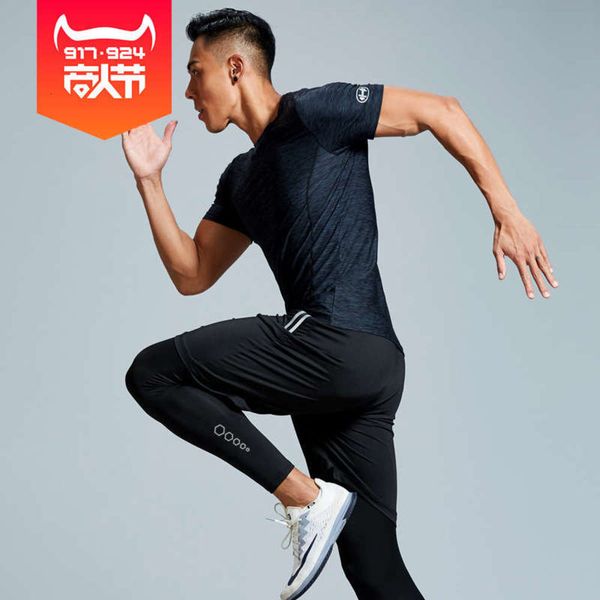 

leisure new and men's suit sports in summer of 2019 outdoor fashion short sleeve trend korean version running with three piece set, Gray