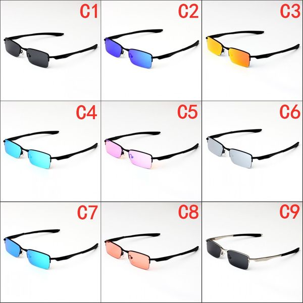 

new sunglasses men women half frame sports retro sun glasses uv400 protection fashion square driving oculos de sol 5042, White;black