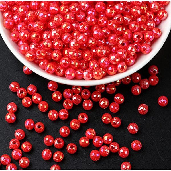 

color earth beads ab color beads diy bracelet, necklace, doll, acrylic loose beads6mm*100pcs col bbywuz