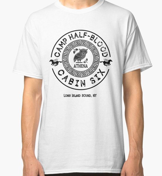 

перси джексон camp полукровка мужская белая футболка casual printed tee men summer короткие рукава light футболка спортивная с капюшоном тол