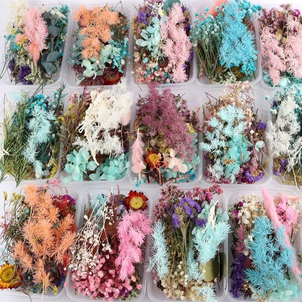 

1 box real mix dried flower dry plants for aromatherapy candle epoxy resin pendant necklace jewelry making craft diy acc wmttsi