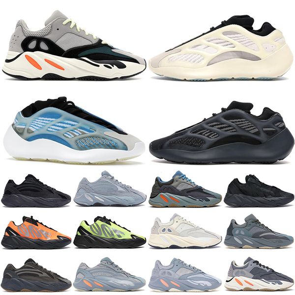 

2021 kanye 700 mens women running shoes fashion trainers solid grey arzareth utility triple black azael vanta phosphor men outdoor sneakers, White;red