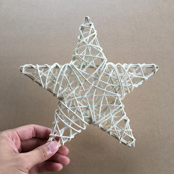 

ротанг лоза diy звезды венок венок партии рождественской елки окна декор украшение подарков для дома xmas партия украшения подвеска sqcnsg p