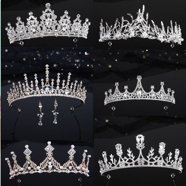 

bridal headdress wedding accessories hair dress 18 year old princess crown, Silver