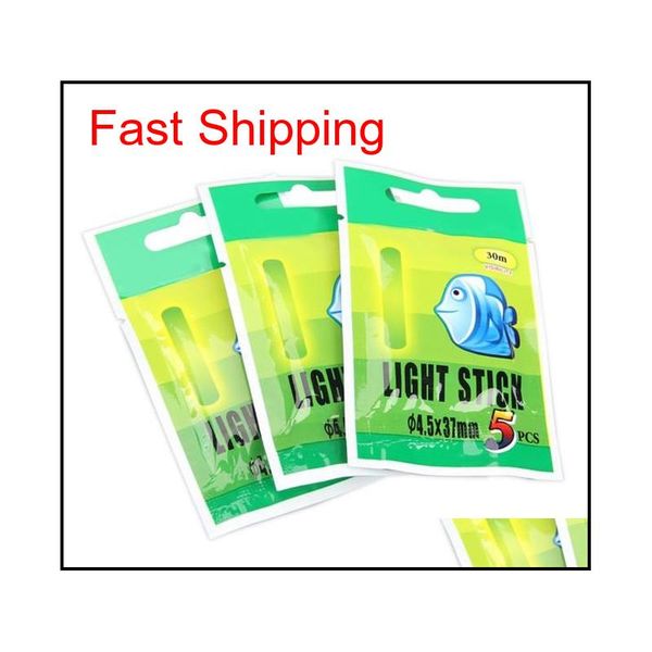 

multi-color 4.5*37mm fishing float fluorescent lightstick light night float rod lights dark glow stick for qyldeo bdepack2001