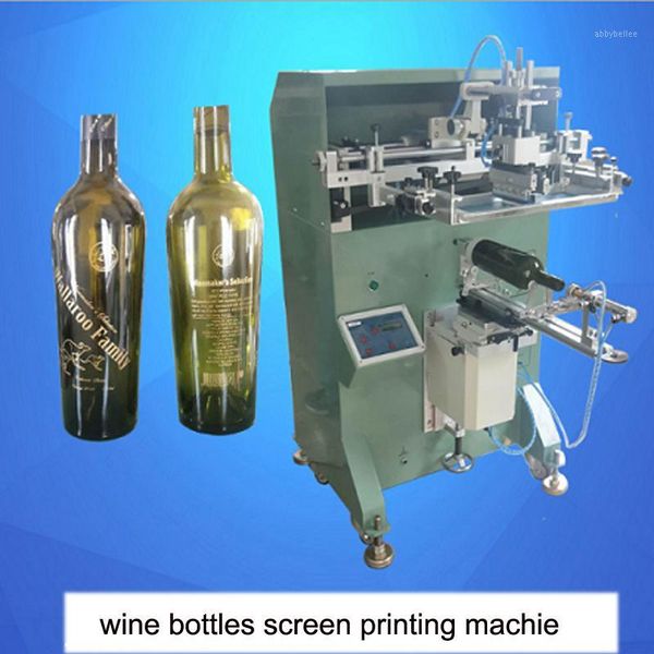 Stampanti Macchina per serigrafia a cilindro 400R per bottiglie di vino1