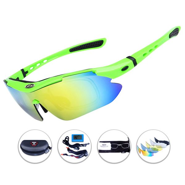 

100% polarized velo mtb lunette glasses motorcycle man goggle yellow 5 lenses sunglasses tactical cycling 2020 glasses sport xjwts, Slivery;brown