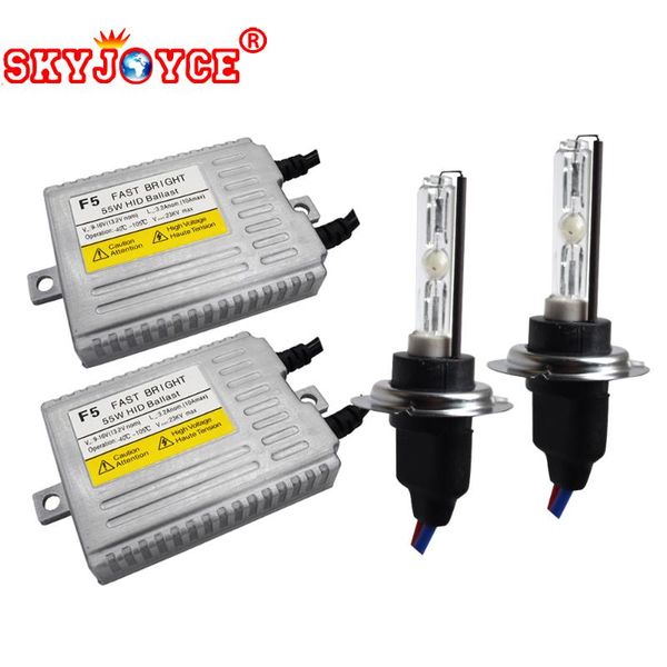 

skyjoyce one set h7 hid kit 55w f5 fast bright hid kit h1 h3 h7 h11 9005 9006 881 light 4300k 6000k 8000k headlight