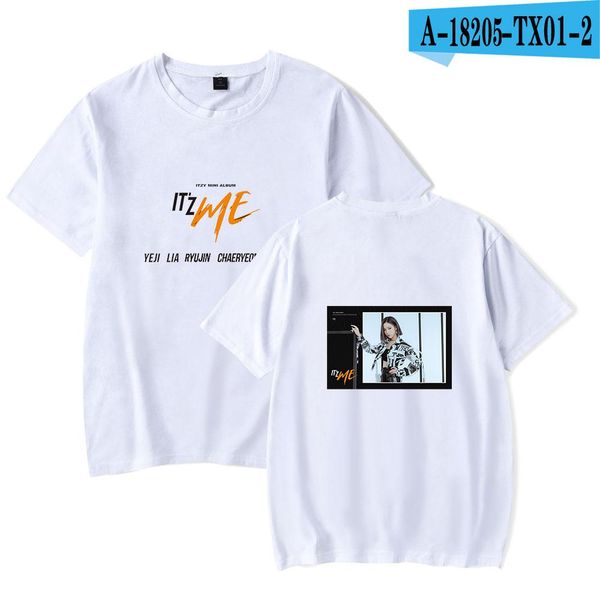 

2020 new itzy shirt print korean popular tee highstreet casual shirts summer short sleeve kpop itzy men women t shirt jllfqm ly_bags, White;black