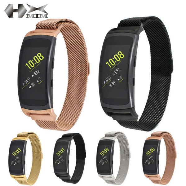 

gear fit2 pro, suitable for samsung bracelet, milane stainls steel metal strapbgt