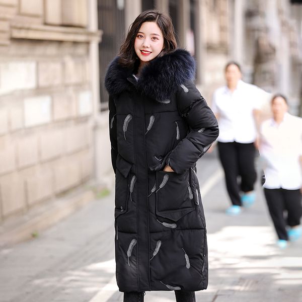 

women winter jacket coat long parkas thick warm outwear fur hodded womens cotton coats jackets overcoat