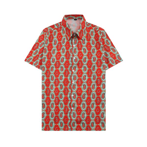 

22ss mens summer designer shirts fashion baroccoflage hawaii floral print casual shirt men slim fit short sleeve beach clothing, White;black