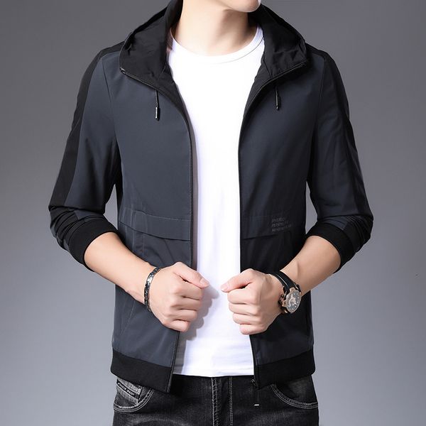 

zhuo danlong's new autumn 2019 men's leisure windbreaker jacket n8735, Black;brown