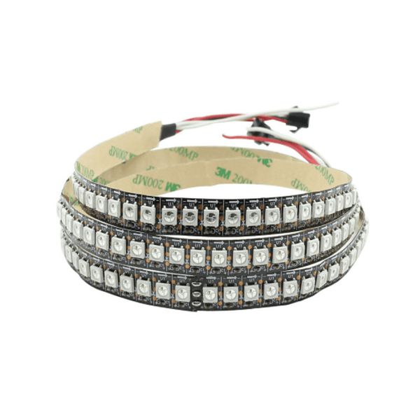 RGB-LED-Streifen 5050 WS2812 adressierbarer Smart-Pixel-Streifen, 144 LEDs/m, 5-V-Band, vollfarbig, automatischer Betrieb