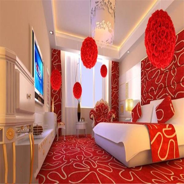 

30cm 12 inch artificial simulation of high-quality encryption kissing rose flower ball for the wedding decorations bouque