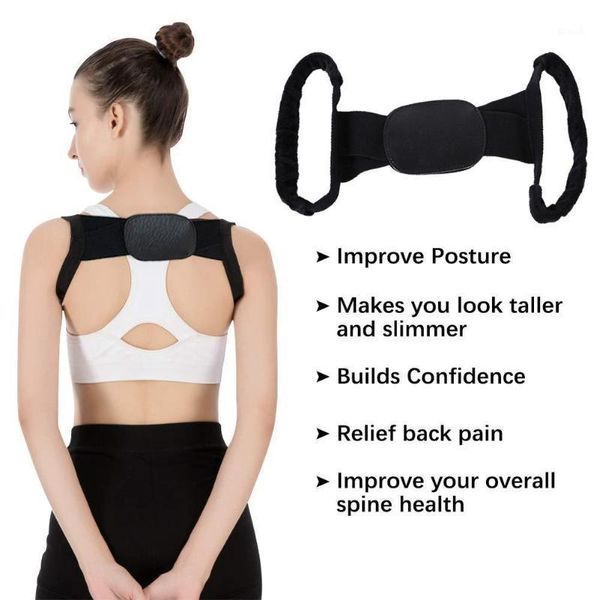 

back shoulder posture corrector children corset spine support belt correction brace ortcs correct posture health s-2xl1, Black;blue