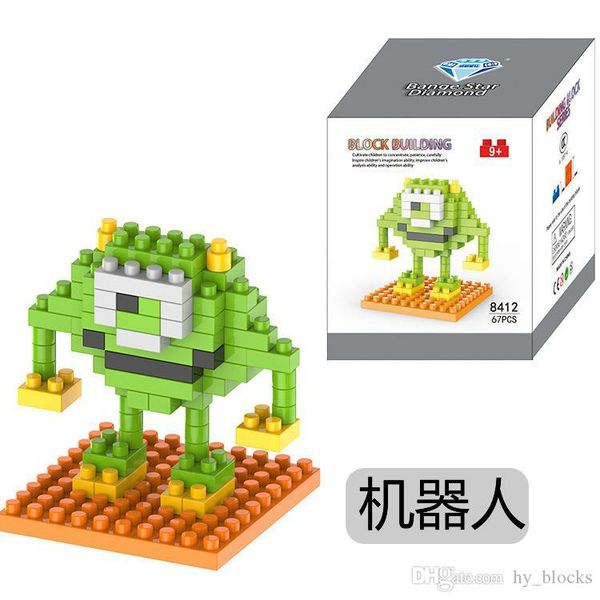 

mini building block cartoon animal bricks assembling diamond small particle model toys children kids diy teaching activity gift