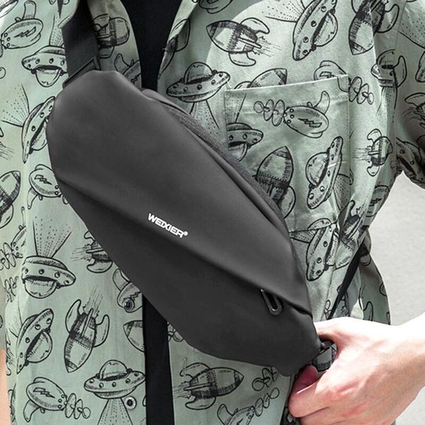 

men male waist bag pack purse casual large phone belt bag pouch canvas travel phone fanny banana hip 4 pockets