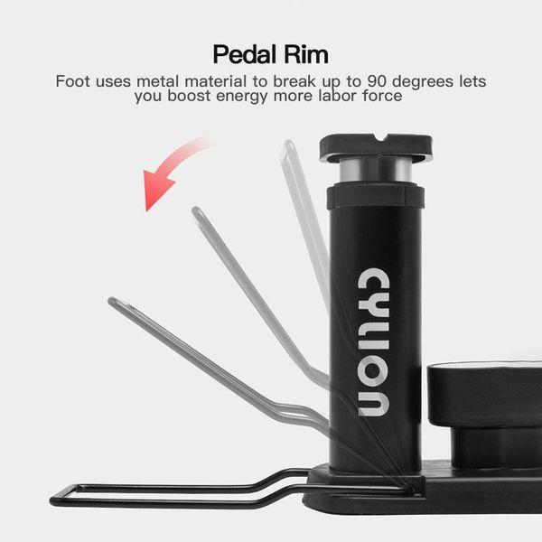 

mini bicycle foot pump high pressure electric motorcycle pedal air tyre inflator high pressure pump bike tools inflatable