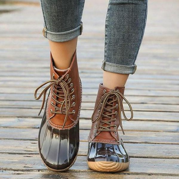 

autumn mid-calf winter women boots flats heels warm plush pu leather boots botas mujer invierno 2020, Black