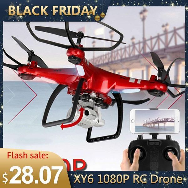

drones est xy6 four-axis rc drone quadcopter helicopter 1080p wifi fpv camera aerial video professional remote control toy kid1