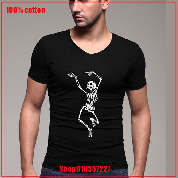

dancing skelleton v t shirt casual short sleeve slim basic tees summer t shirt fashion sport hooded sweatshirt hoodie